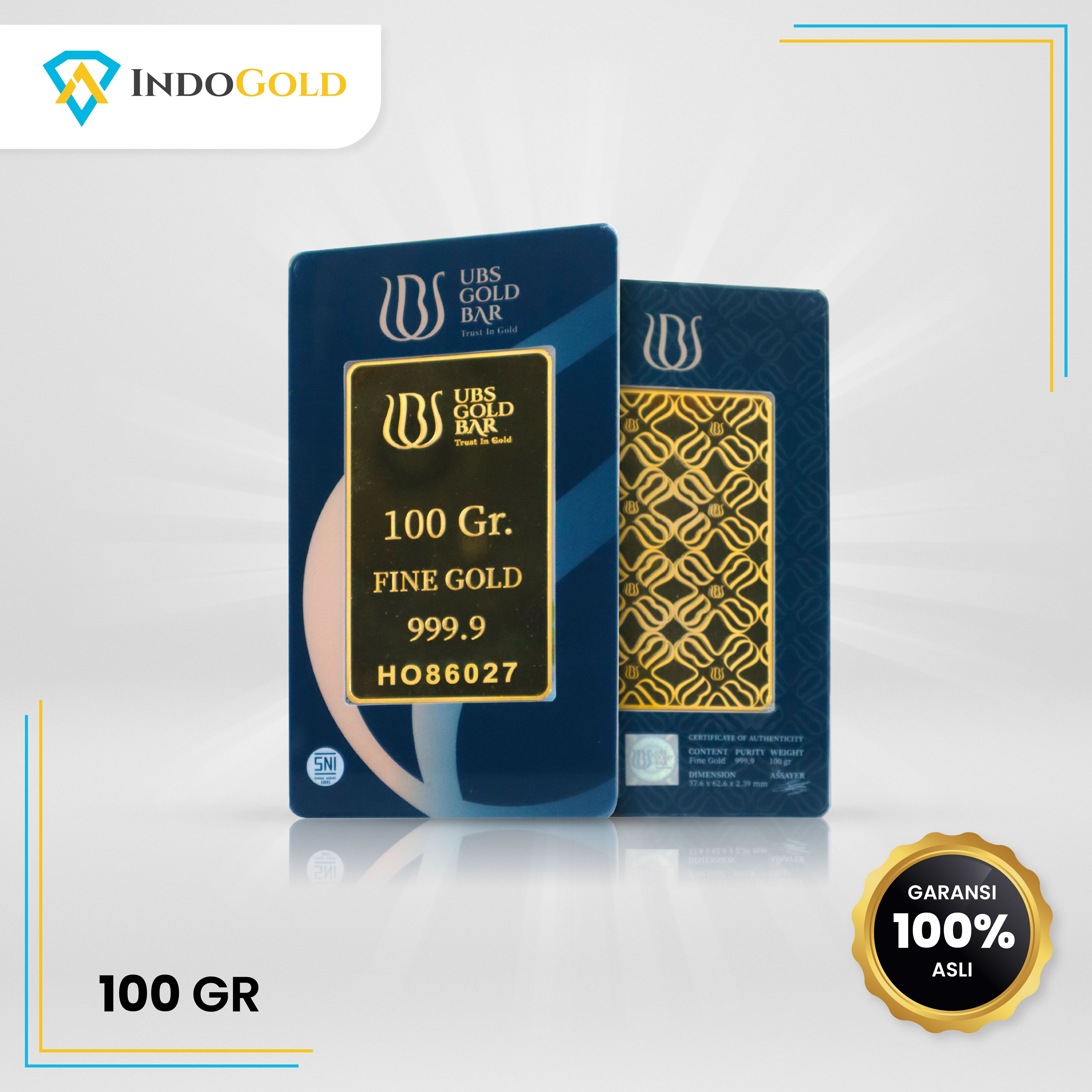 UBS Gold 99.99% 100,0 gram