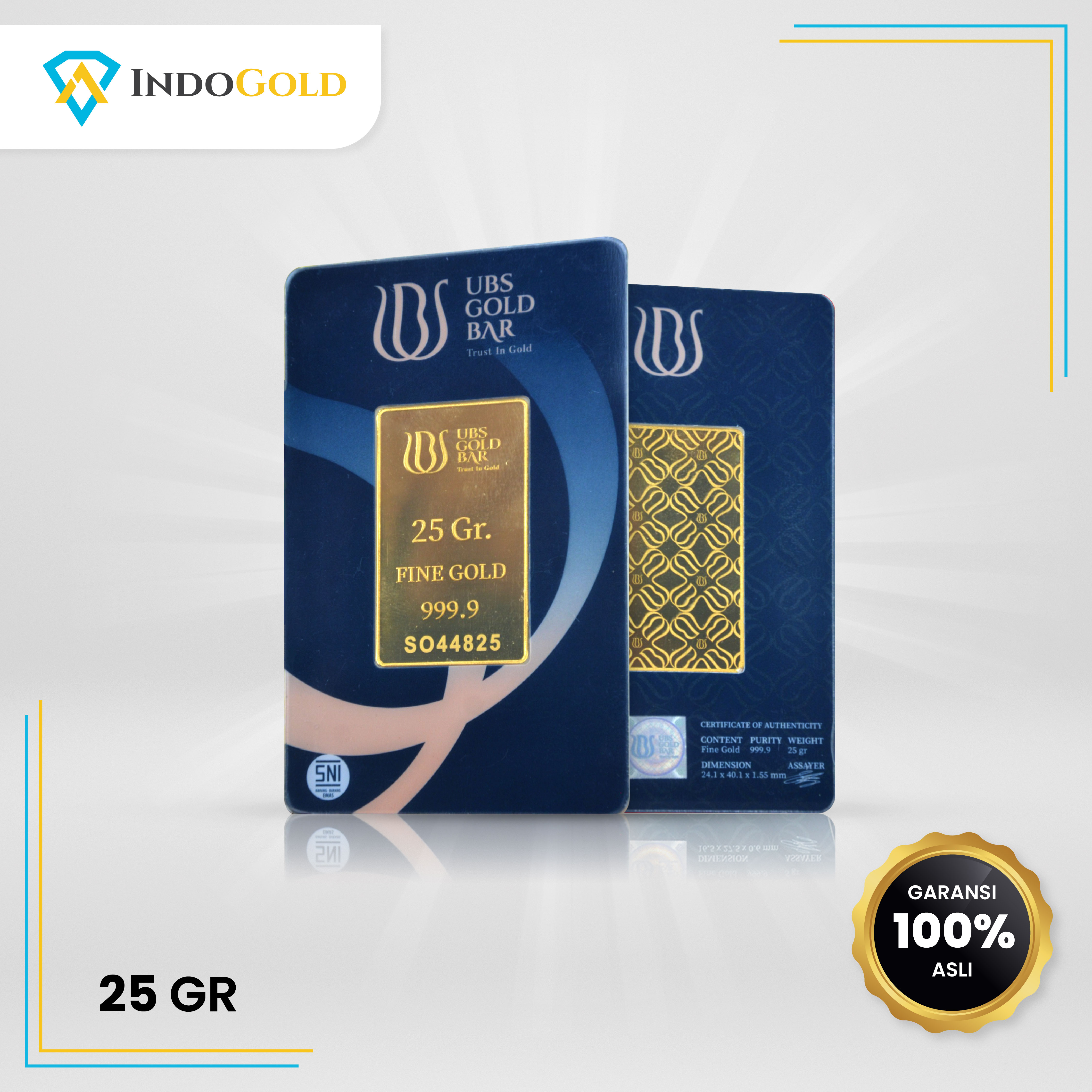 UBS Gold 99.99% 25,0 gram