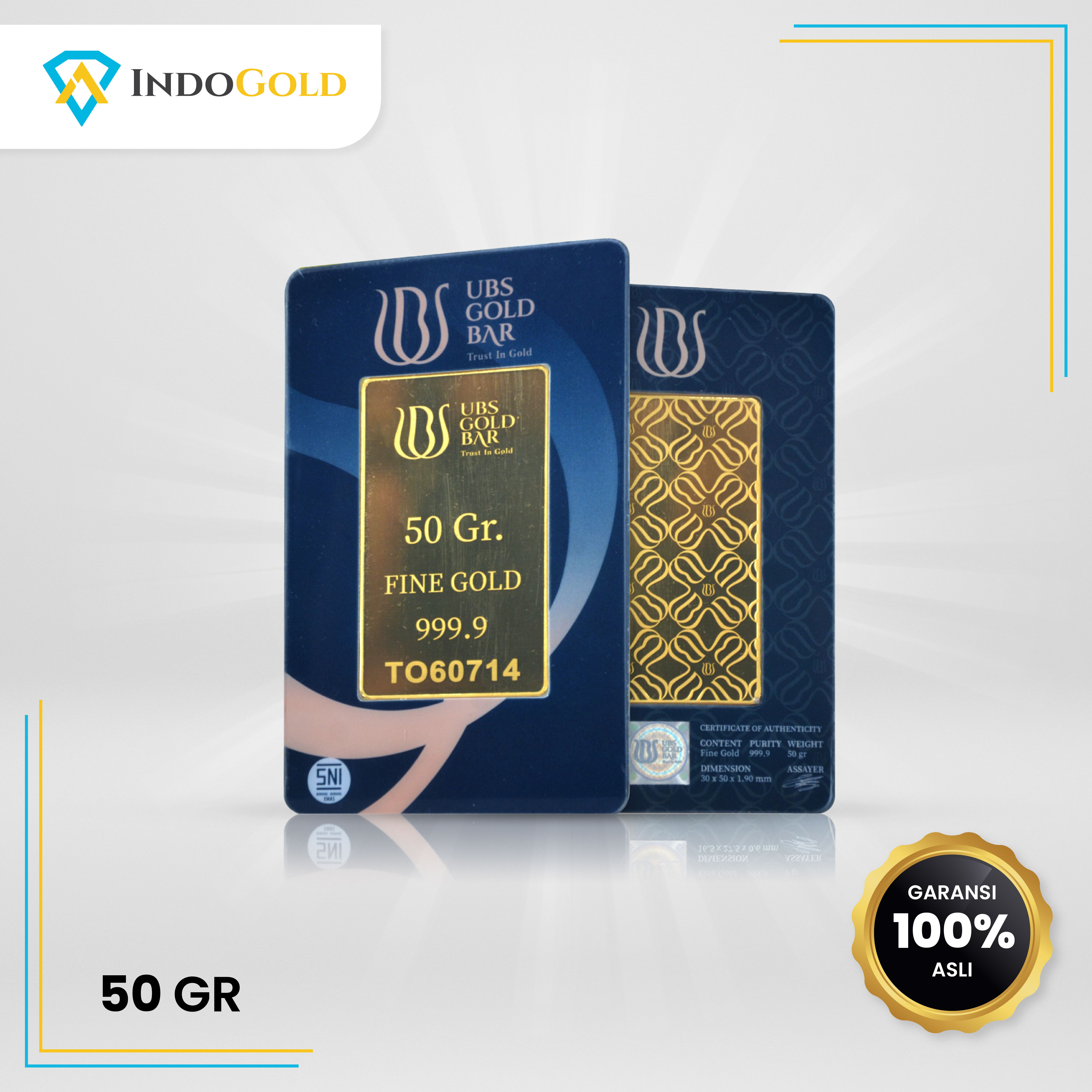 UBS Gold 99.99% 50,0 gram