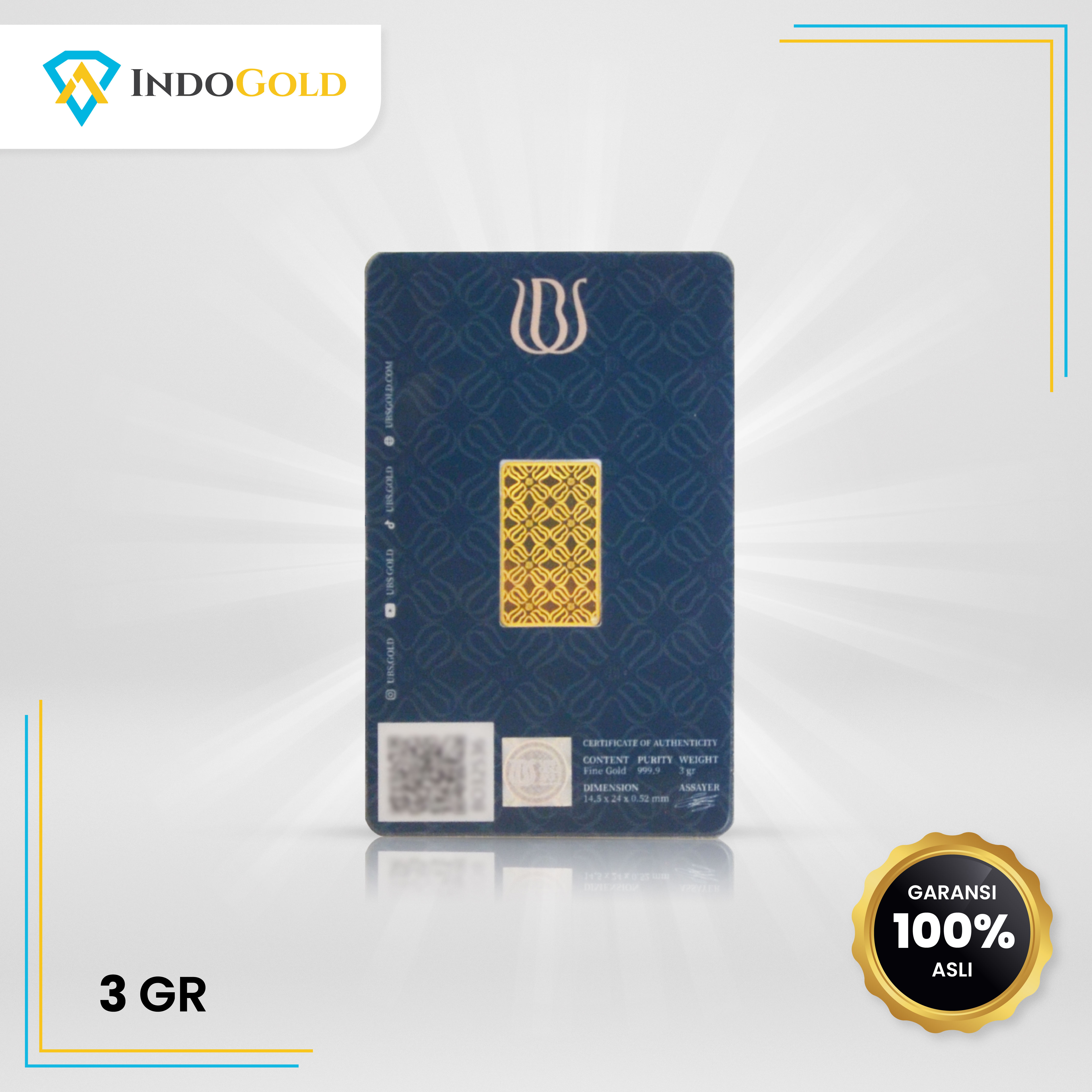 UBS Gold 99.99% 3,0 gram