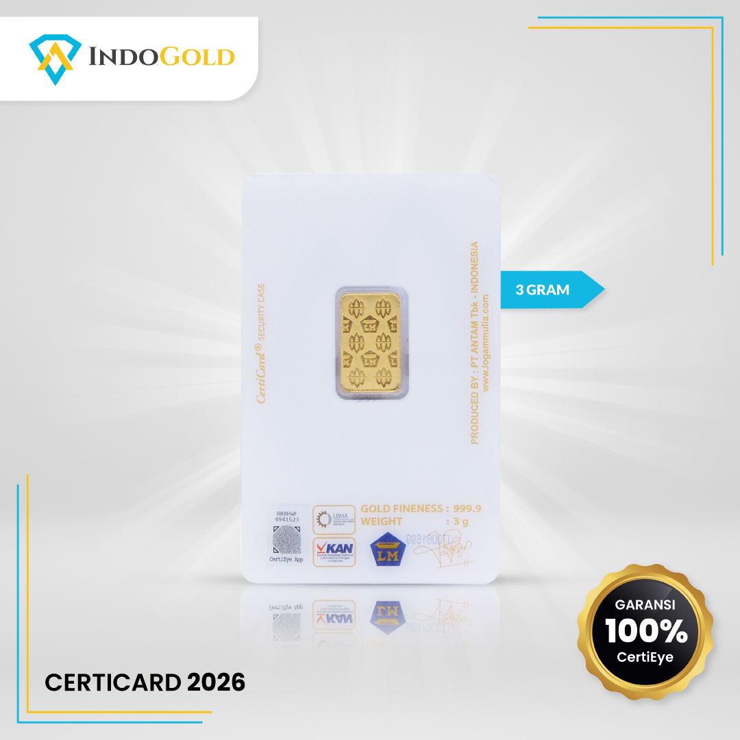 LM Antam 99.99% 3,0 gram