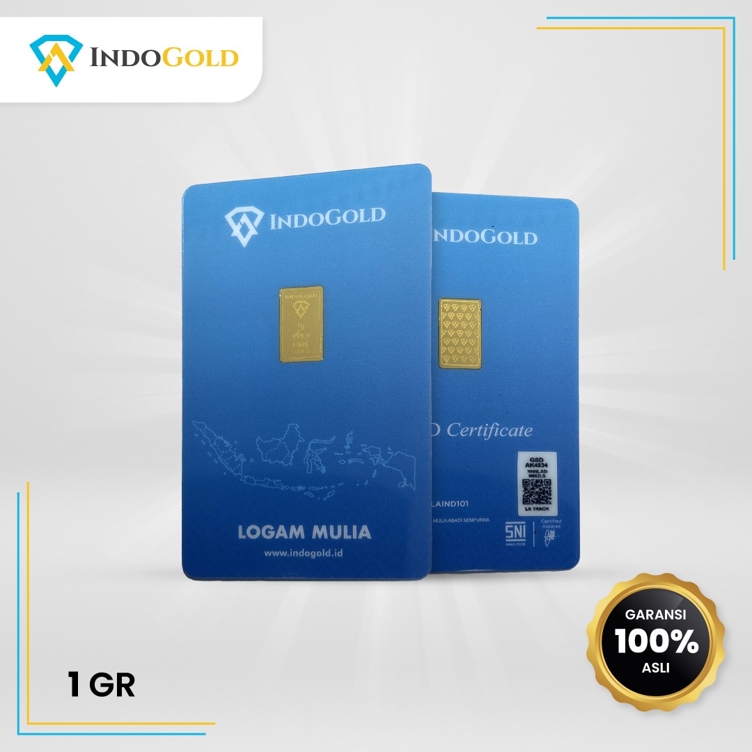 Emas Indogold 1,0 gram