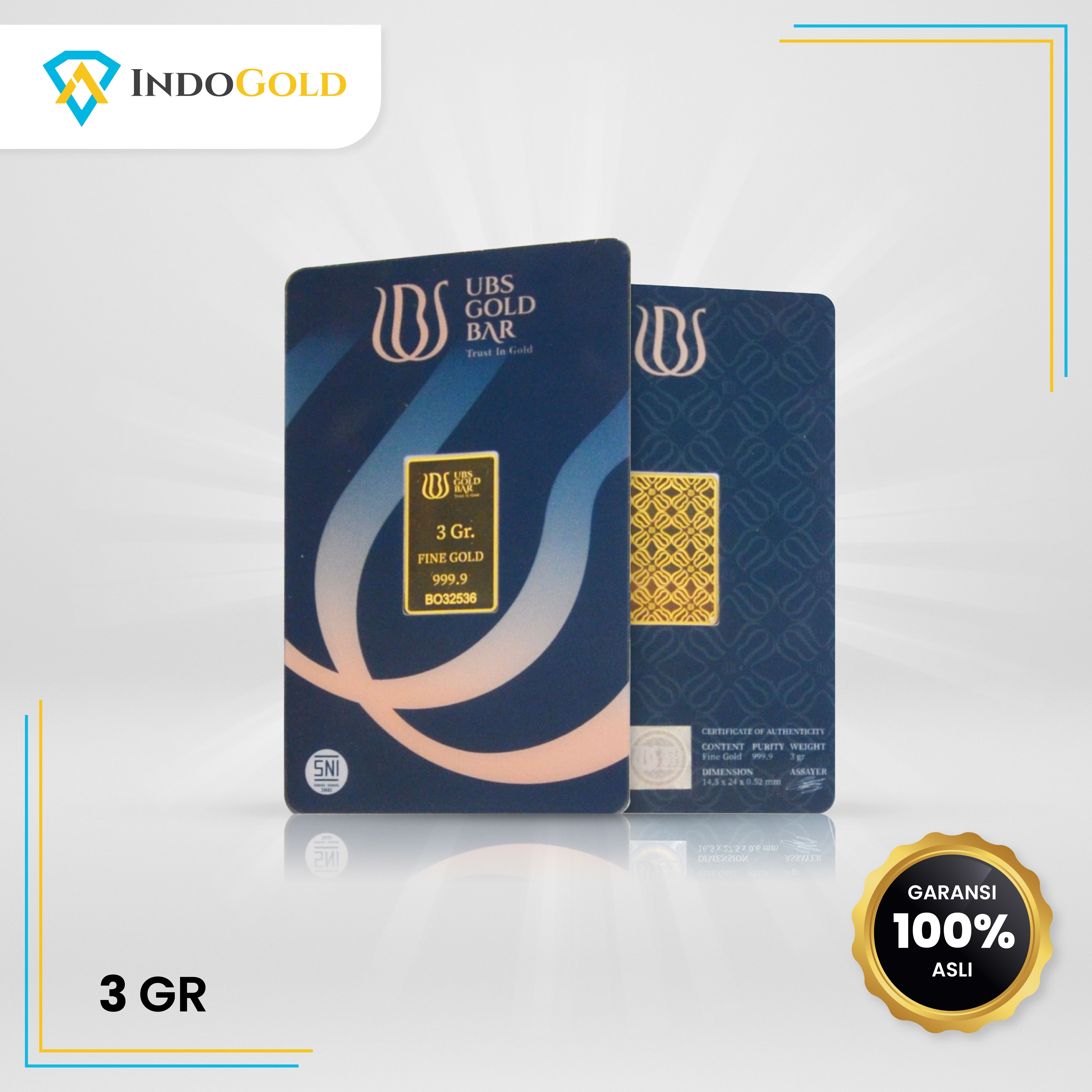 UBS Gold 99.99% 3,0 gram