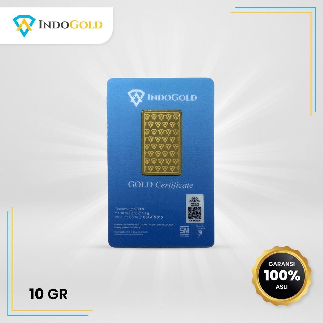 Emas Indogold 10,0 gram