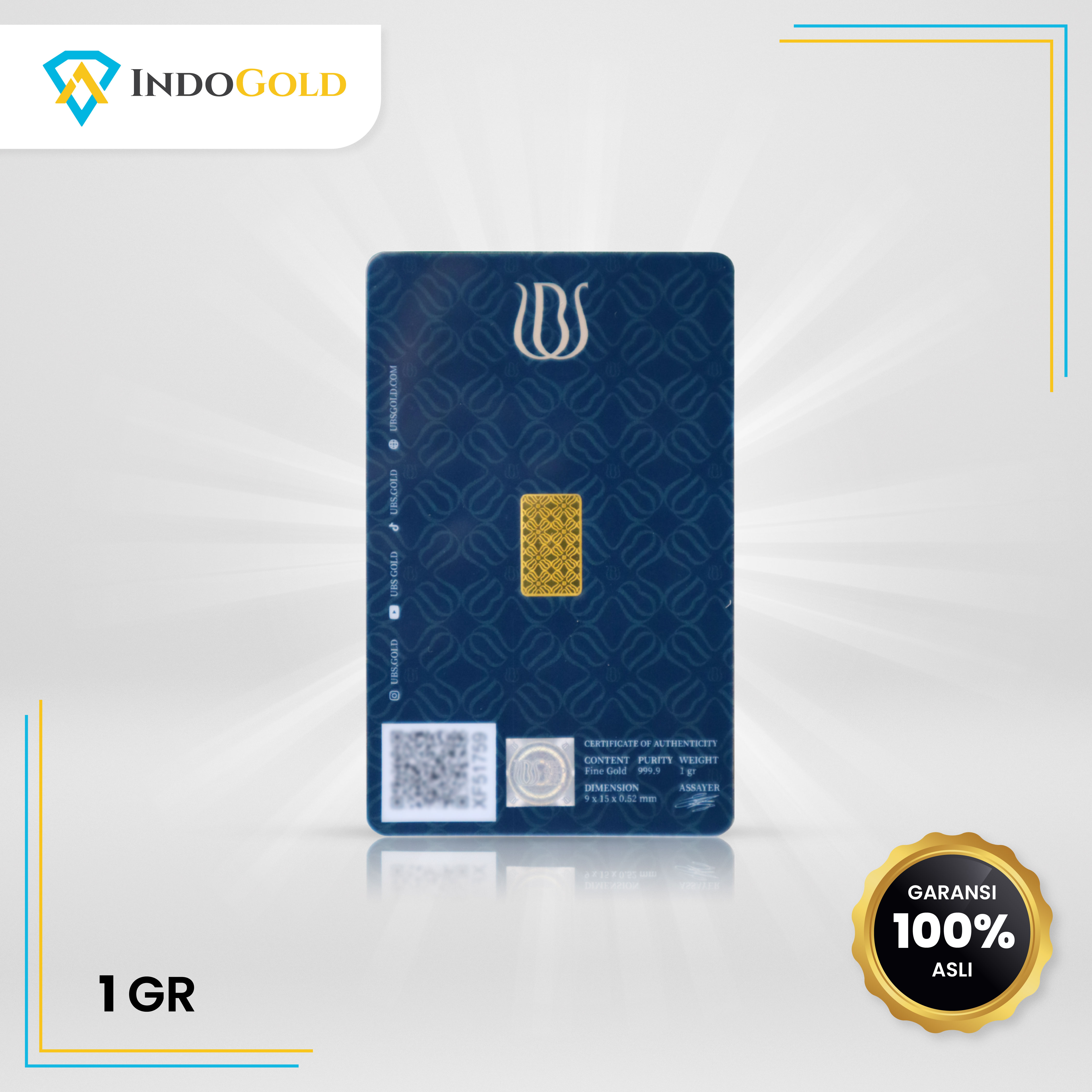 UBS Gold 99.99% 1,0 gram
