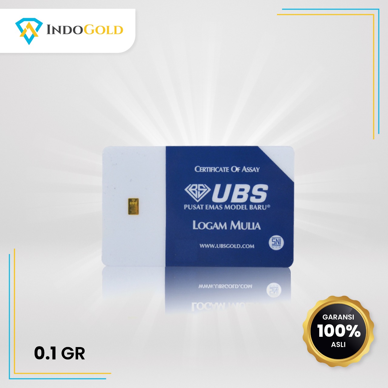 UBS Gold 99.99% 0.1 gram