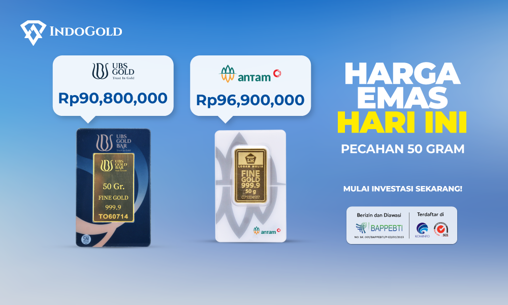 Harga emas Antam & UBS 3 gram