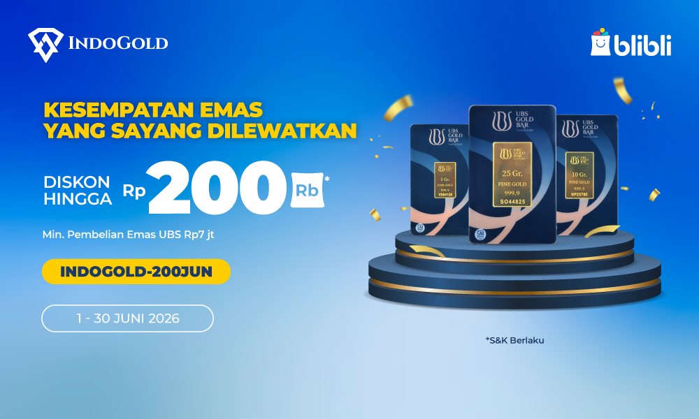 Blibli emas fisik Juni 2026