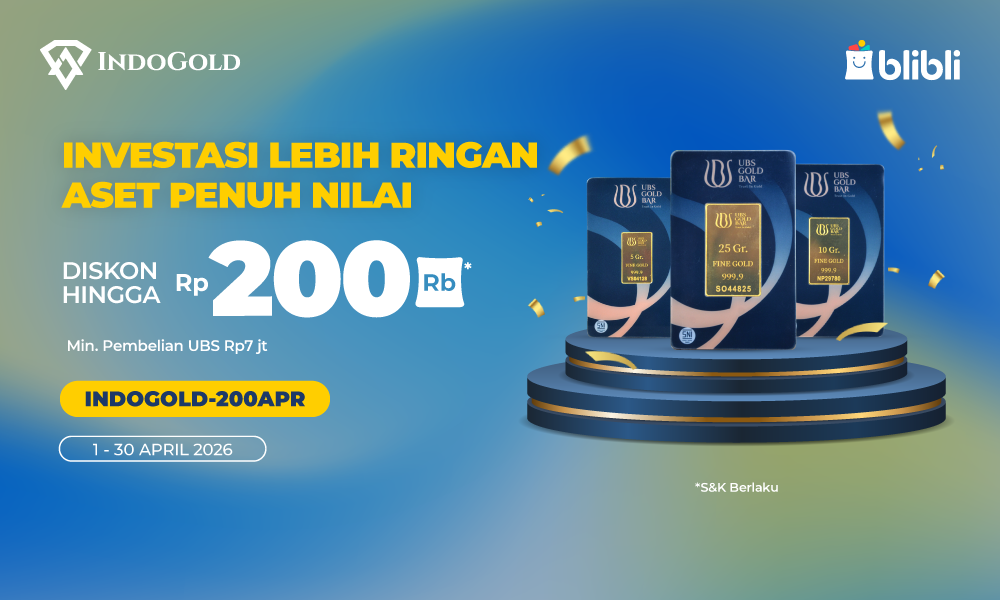 Blibli emas fisik April 2026